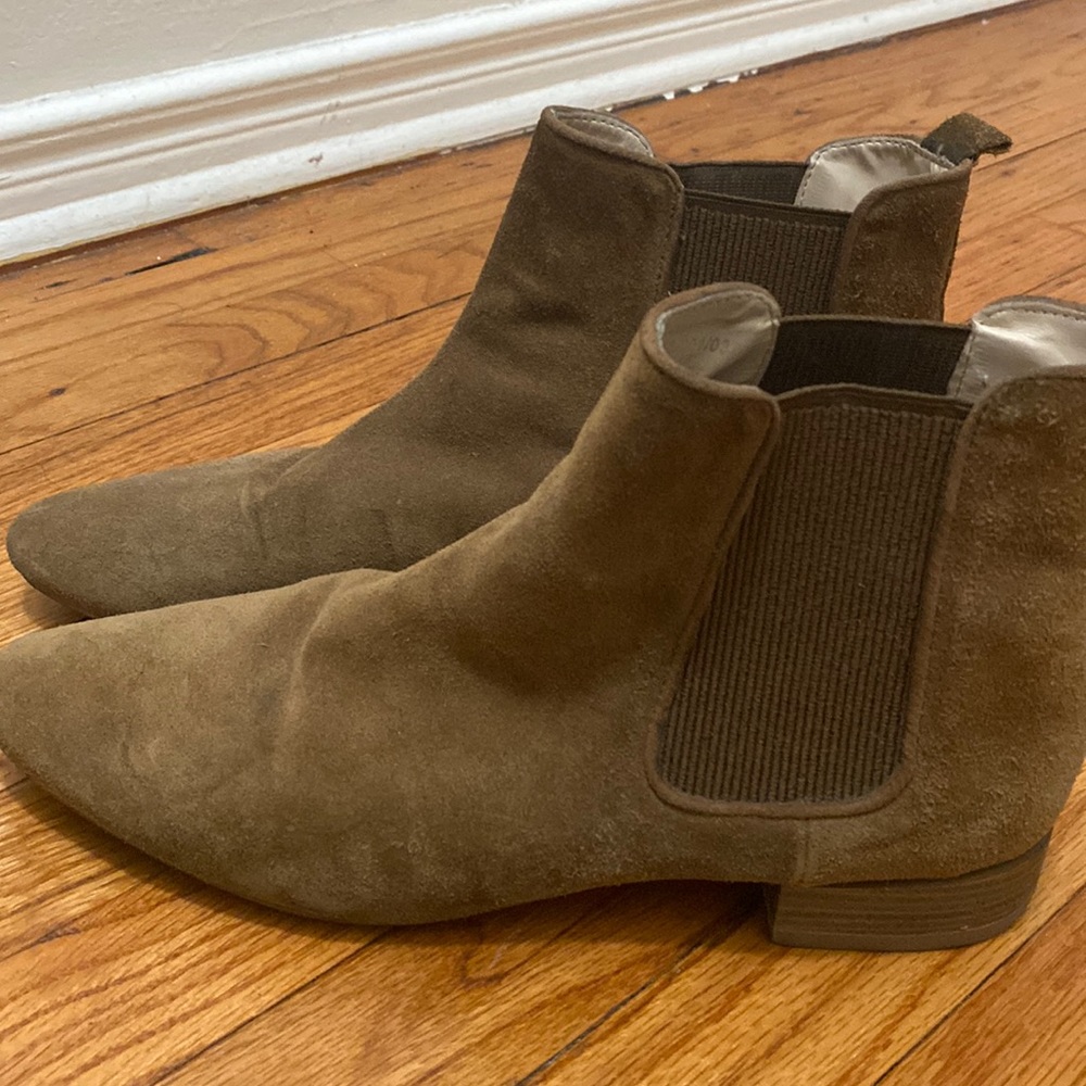 Zara Suede Tan Bootie